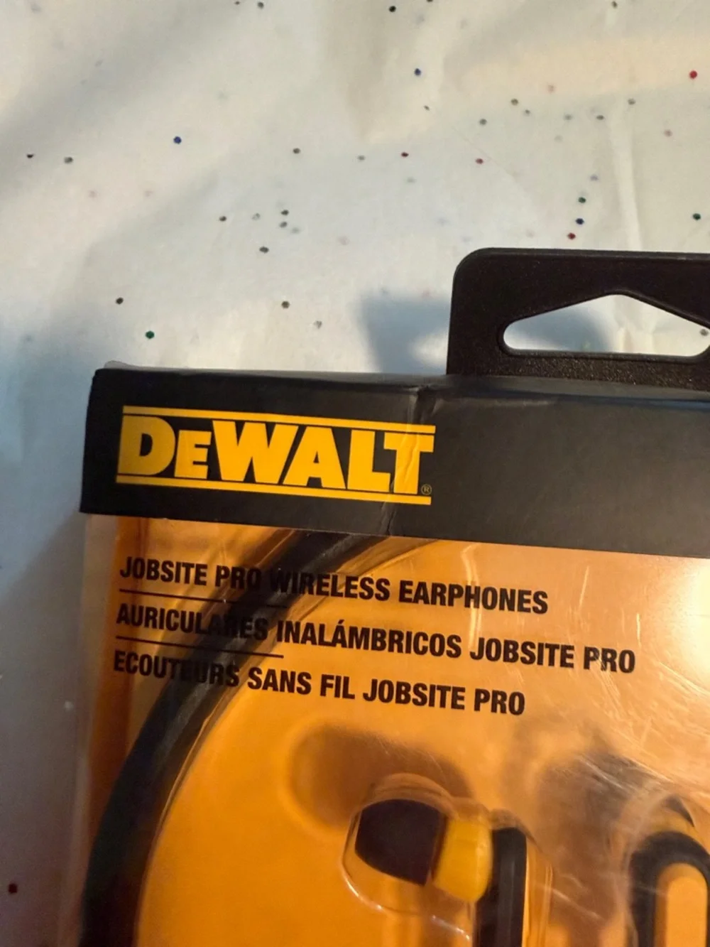 Yellow & Black Wireless Bluetooth Jobsite Earphones